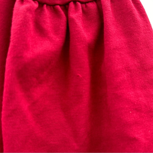 Ingrid & Isabel Maternity Red Flutter 3/4 Sleeve Round Neck Mini Shift Dress M - Picture 12 of 16